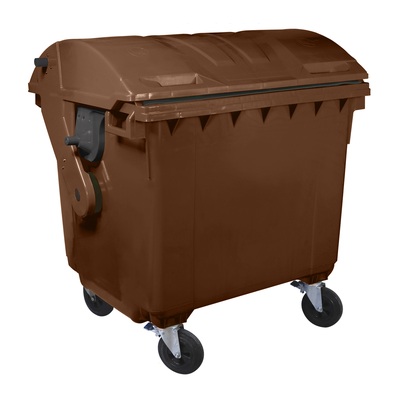 Container 1100L cu capac semi-rotund - Albastru